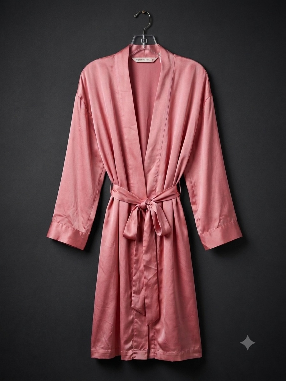 VTG Victoria's Secret 100% Silk Robe Dusty Rose Size XS/S Excellent Condition